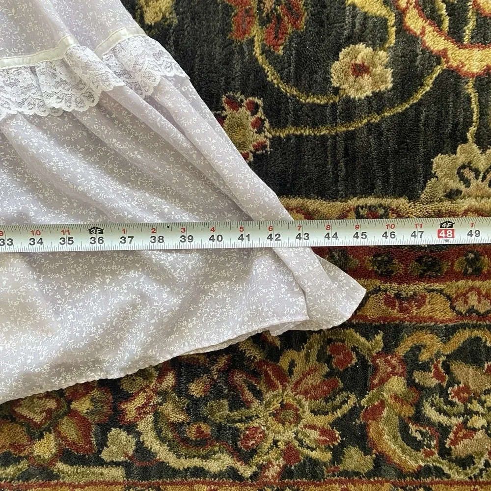 VTG'70s Gunne Sax Jessica's San Francisco‎ Ivory Lace Prairie Pearl Size 9 Dress